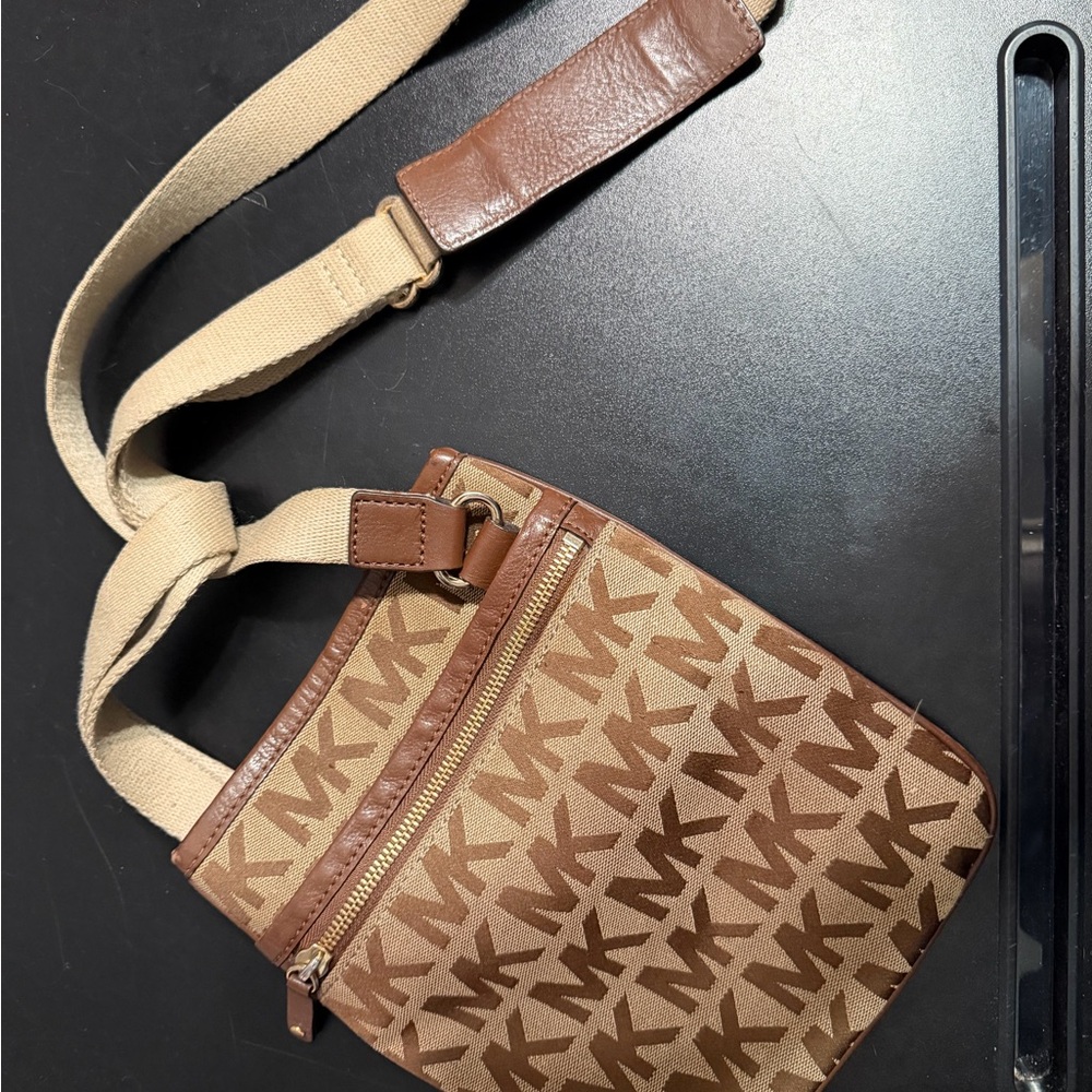 Michael Kors MK Monogram Crossbody Bag